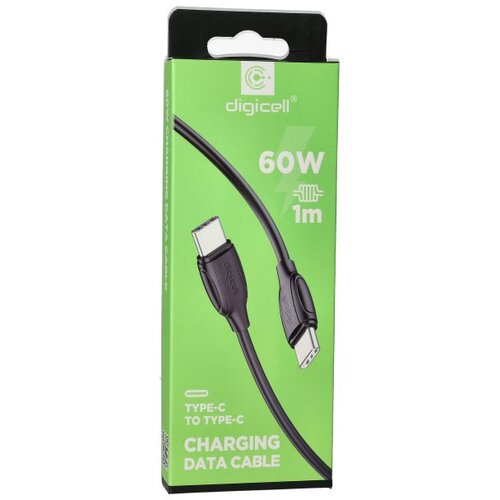  Digicell Double Speed Cable Type-C to Type-C 60W black Cijene
