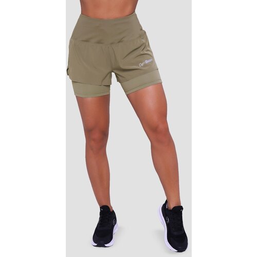 GymBeam Women‘s Pulse Running shorts 2in1 Vetiver Cijene