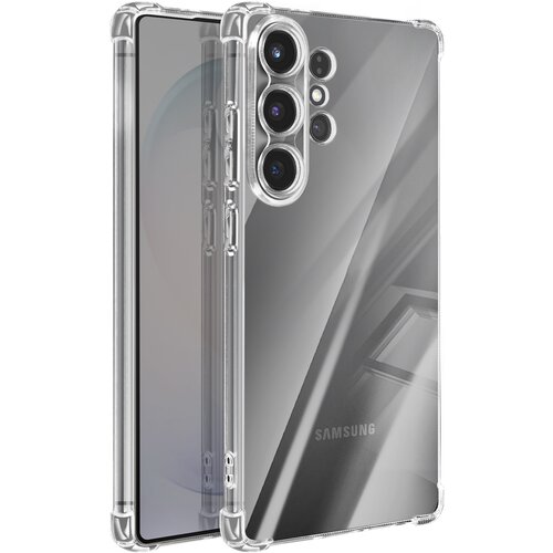 AVIZAR Ovitek za Galaxy S26 Ultra iz mehkega silikona z ojačanimi vogali, Prozorno, (5000189244) Cene
