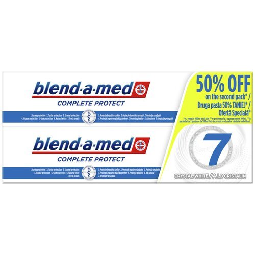 Blend a Med blendamed complete protect crystal white pasta za zube, 2 x 100 ml promo Slike