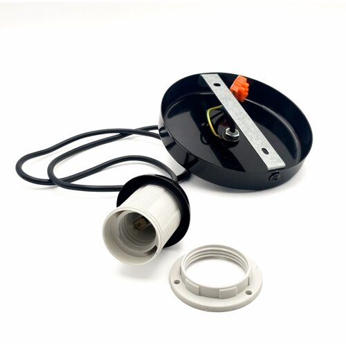  Visilica na sajli HARMA 1xE27/15W/230V &amp;Oslash; 20 cm bela/crna Slike