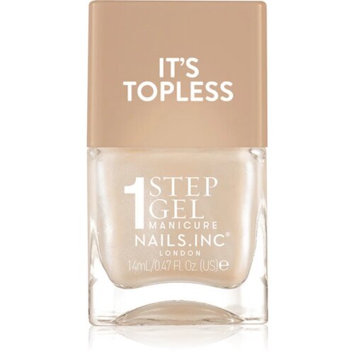 Nails Inc. It&amp;rsquo;s Topless gel lak za nohte za dolgoobstojen učinek odtenek Demi 14 ml Slike