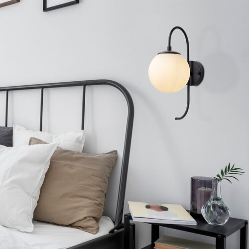 Opviq Zidna lampa E14 Grlo, Crno-krem Cijene