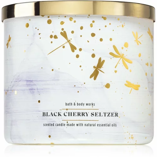 Bath & Body Works Black Cherry Seltzer dišeča sveča 411 g