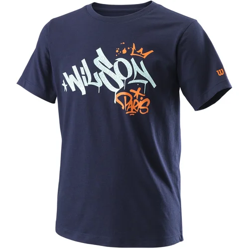 Wilson Dětské tričko Paris Hope Tech Tee Y Peacoat M