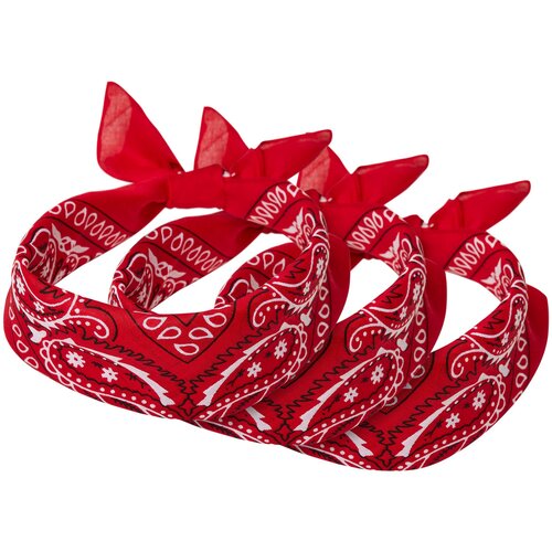 Urban Classics Bandana 3-Pack Red Slike