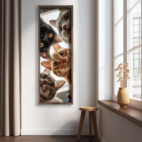 WALLXPERT LAC059-120 Multicolor Decorative Framed MDF Painting Cene