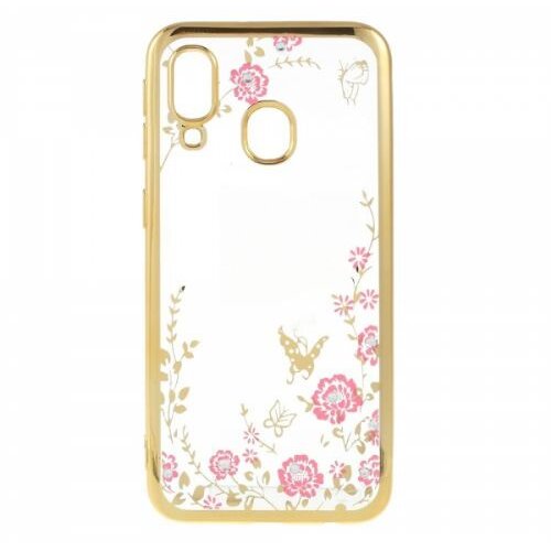 Nillkin silikonski ovitek z rožicami za samsung galaxy A71 A715 - zlat Slike