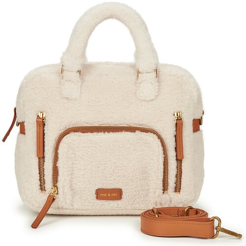 Nat et Nin Ročne torbice MINI MACY Bež Slike