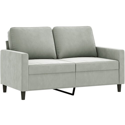 Maison Chic Dvosed kavč - Sofa - Kanape svetlo siv 120 cm žamet, (21726947) Cene