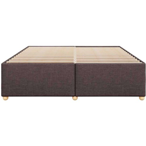 vidaXL Okvir za krevet bez madraca tamnosmeđi 200x200 cm od tkanine Cene