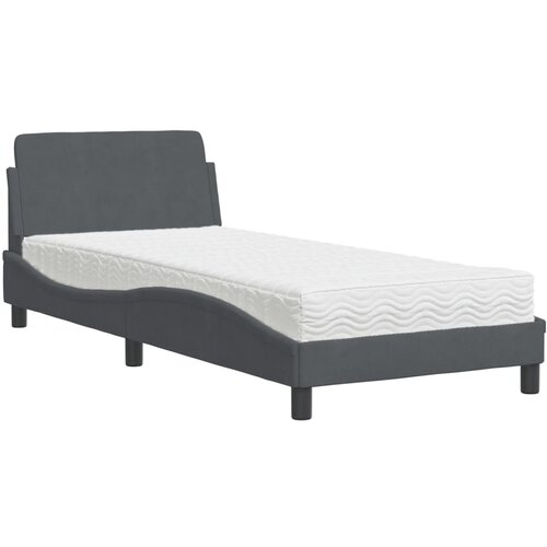  Krevet s madracem Dover tamnosivi 80 x 200 cm bar&amp;scaron;unasti Slike