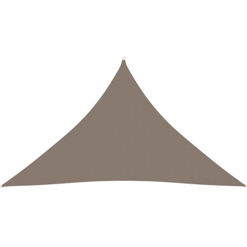 VidaXL senčno jadro oksford blago trikotno 3x3x4,24 m taupe Slike