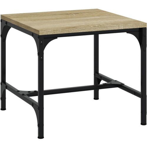 Maison Chic Klubska mizica - kavna mizica - Nizka mizica sonoma hrast 50x50x35 cm inženirski les, (21752774) Slike