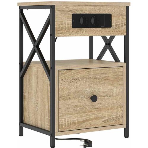 Noćni ormar Sonoma hrast 40 x 31 x 60 cm Konstruirano drvo Slike