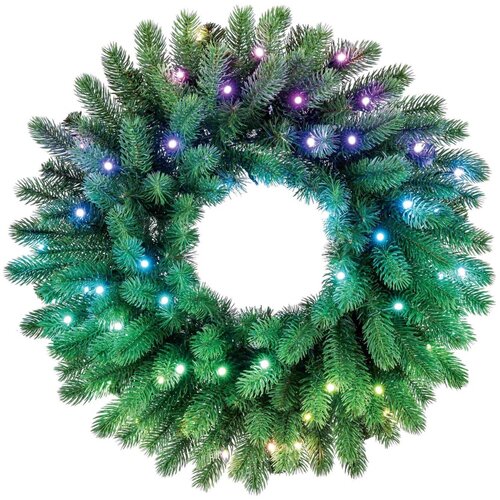 TWINKLY GD20P4425P00 - prigu&scaron;iva LED RGB božićni venac, 50 LED, prečnik 60 cm, Wi-Fi Cene