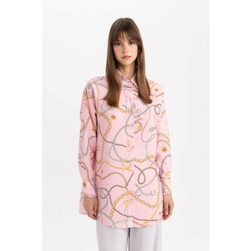 Defacto Relax Fit Printed Long Sleeve Tunic Slike