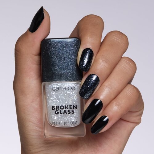 Catrice Broken Glass Effect Top Coat nadlak za nokte sa &amp;scaron;ljokicama nijansa 050 Sparkling Reflection 10.5 ml Slike