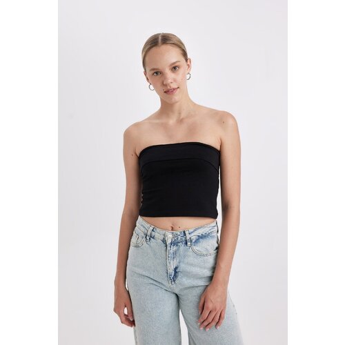 Defacto Fitted Strapless Blouse Slike