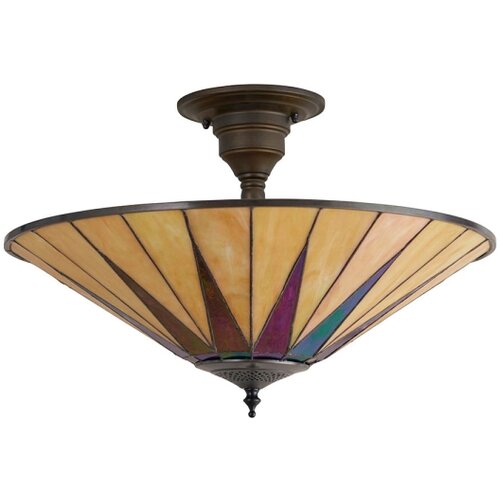 Endon 64043 - plafonski luster tiffany dark star 3xE27/60W/230V, prečnik 49 cm Slike