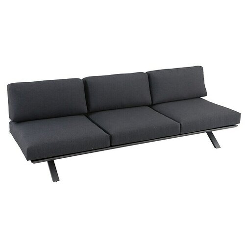 SUNFUN Lumar Vrtni trosjed s jastucima (D x Š x V: 235,5 x 87 x 68 cm, Tamnosiva) Cijene