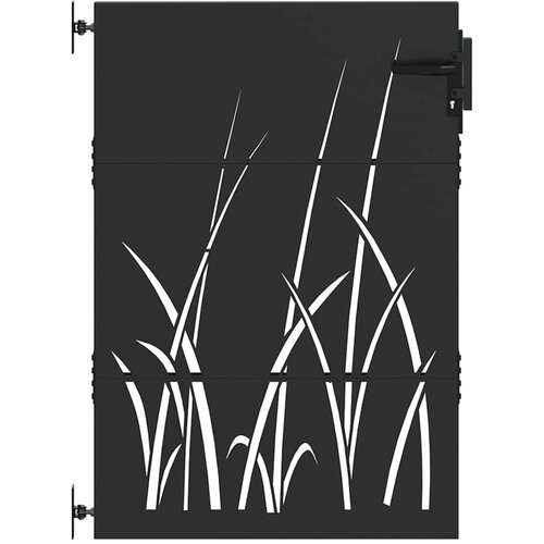 vidaXL Vrtna vrata Črna 85 x 150 cm Jeklo s pra&scaron;nim premazom, (5000301133) Cene