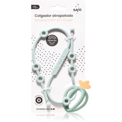 Saro Baby Silicone Catch-All Hanger silikonska verižica Mint 1 kos Slike
