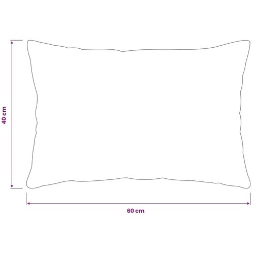  Presvlaka za jastuk 6 pcs HEERLEN Crna 40 x 60 cm Flanel - Crna 40 x 60 cm 6 Slike