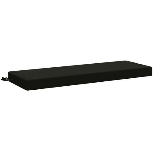  Jastučići za klupe - 2 dijela SOEST 100% poliester Crna - Crna 120 x 40 x 8 cm Poliester Cijene