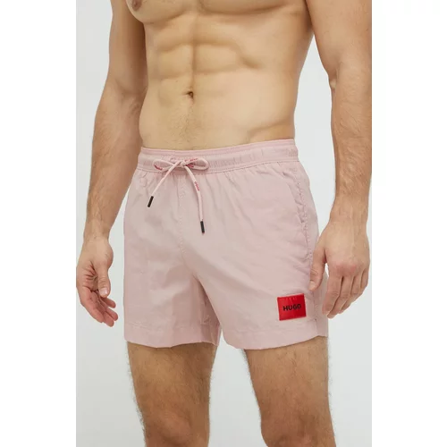 Hugo Kopalne kratke hlače roza barva