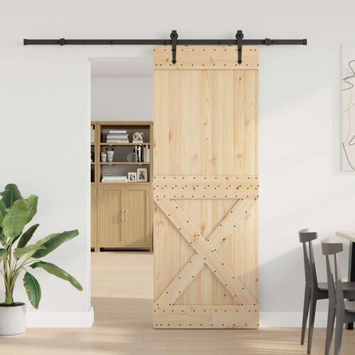  Klizna vrata NARVIK Prirodna i crna 85 x 210 cm (213 5 cm) Cene