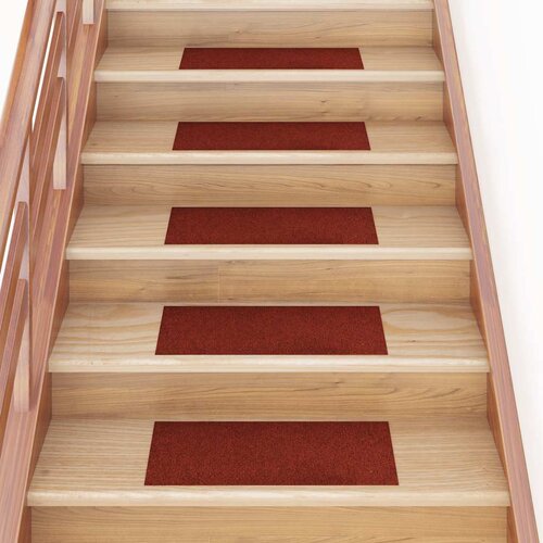  Prostirke za stepenice samoljepljive 30 kom 60x25 cm bordo crvene pravokutne Cijene