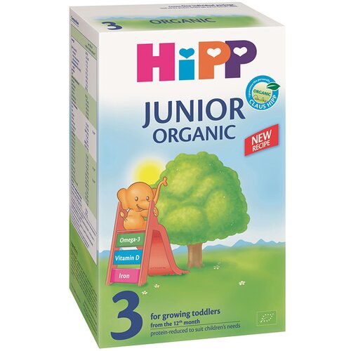 Hipp 3 junior organic prelazno mleko za odojčad 500g Slike