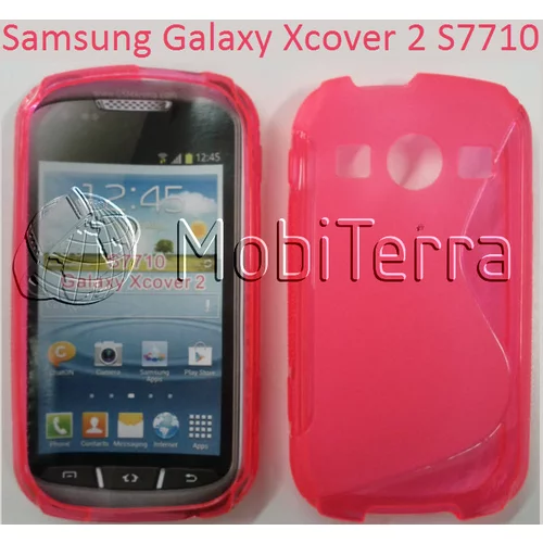  Gumijasti / gel etui S-Line za Samsung Galaxy Xcover 2 S7710 - roza