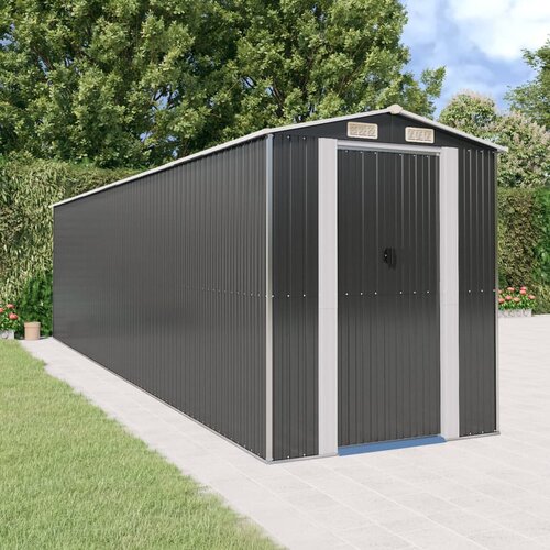 VidaXL Vrtna lopa antracitna 192x772x223 cm pocinkano jeklo Slike