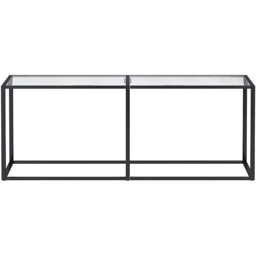  Konzolni stol prozirni 200 x 35 x 75,5 cm od kaljenog stakla Slike