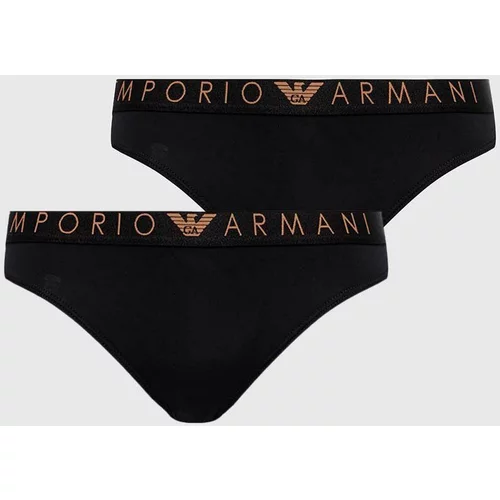 Emporio Armani Underwear Spodnjice 2-pack črna barva