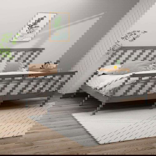 Posteljni okvir siv iz borovine 200x200 cm, (20684676) Slike