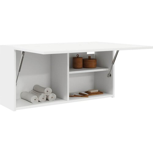 vidaXL Kupaonski zidni ormarić bijeli 80x25x40 cm izrađeno drvo Cijene