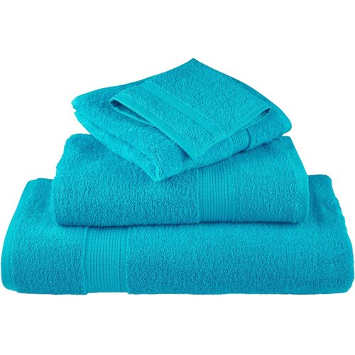  12-dijelni vrhunski set ručnika SOLUND tirkizni 600 gsm Slike