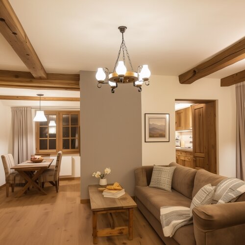  Brilagi - Luster na lancu ROATA 5xE14/40W/230V, prečnik 50 cm, buk/orah Slike