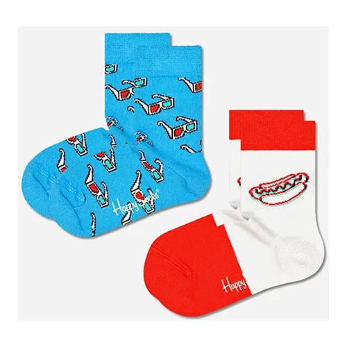Happy Socks 2-pack 3D Hotdog KHTD02-6000