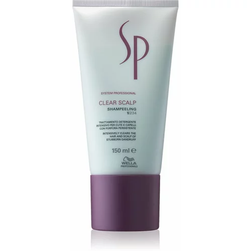 Wella Professionals sp clear scalp shampeeling piling šampon proti prhljaju 150 ml za ženske