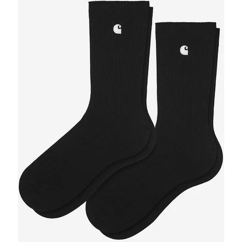 Carhartt WIP Čarape Madison Pack Socks 2-pack boja: crna, I030923-BLACK/WHIT
