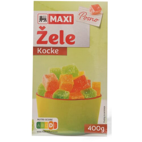 Maxi žele kocke 400g Cene