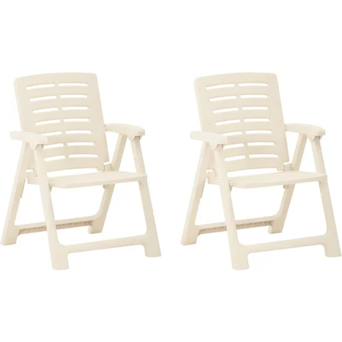  Vrtne stolice 2 kom plastične bijele