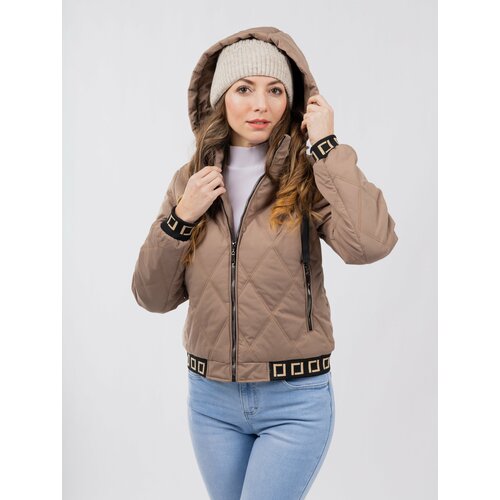 Glano Women's quilted jacket - brown Slike