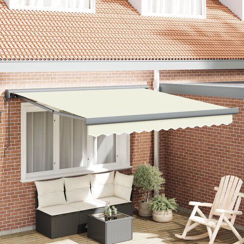 VidaXL Avtomatska retraktilna tenda krem 300x250 cm Slike