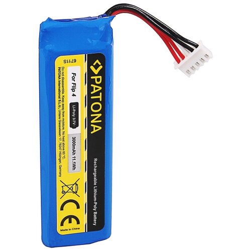 Patona Baterija za JBL Flip 4, 3000 mAh, 3,7 V, Li-polimer Slike