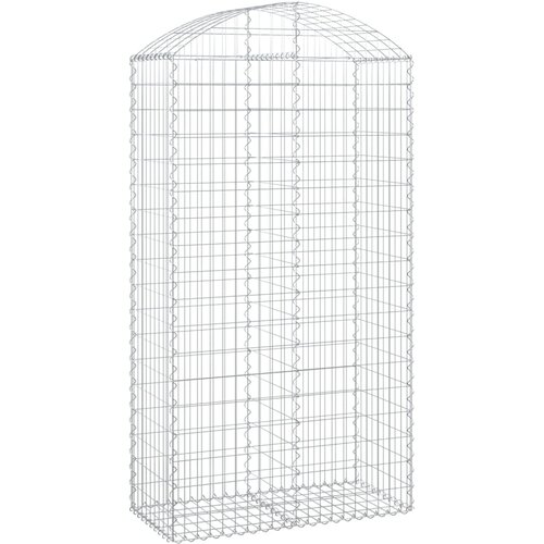  Gabionska ko&amp;scaron;ara s lukom 100x50x180/200 cm pocinčano željezo Slike